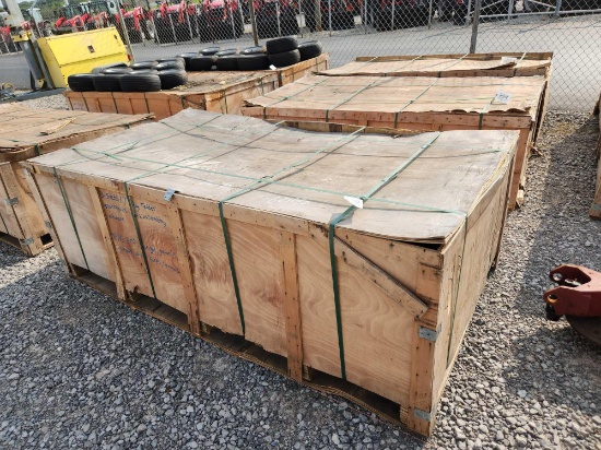3- 17' HAY TEDDER FRAMES/GEARBOXES 4 BASKET W/ TINES (3X=$)