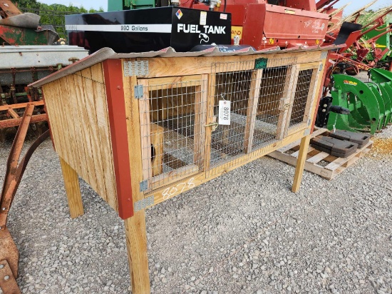 38"W X 68"L X 4'T RABBIT/QUAIL/CHICKEN HOUSE
