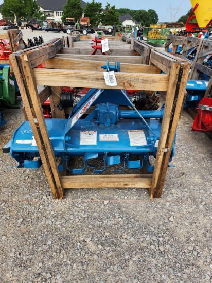 KING KUTTER UNUSED 4' 3PT ROTARY TILLER W/ SLIP CLUTCH (BLUE)