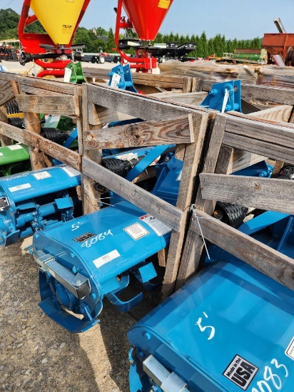 KING KUTTER UNUSED 5' 3PT ROTARY TILLER W/ SLIP CLUTCH (BLUE)