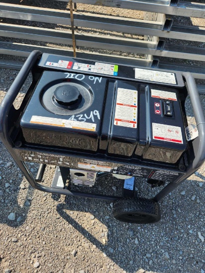 BRIGGS & STRATTON 8500 STARTING WATT, 6250 WATT GENERATOR (UNUSED, NO OIL!)