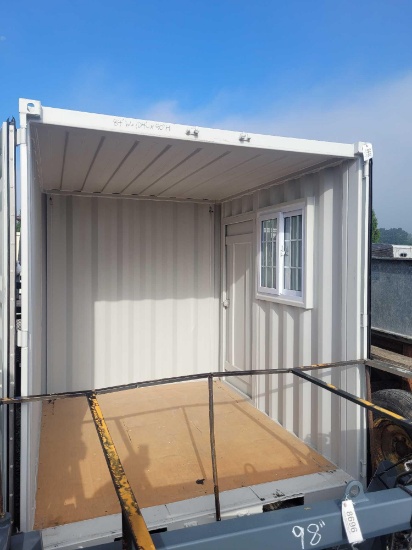 CONTAINER 84"WX104"L90"T W/ WINDOW & SIDE DOOR