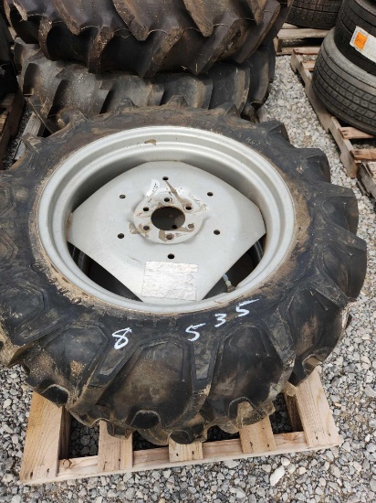 2- FIRESTONE 9.5-24 AG TIRES W/ 6 LUG RIMS (2X=$)