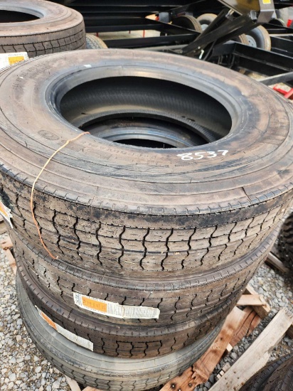 4- DYNATRAC 11R 22.5-14 PLY RADIAL TRUCK TIRES (4X=$)