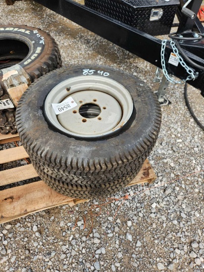 2- BRIDGESTONE 212/80D/15 TURF TIRES W/ 6 LUG RIMS (2X=$)