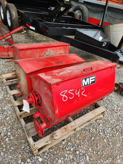 3- MASSEY FERGUSON FERTILIZER BOXES FITS MASSEY PLANTERS (3X=$)
