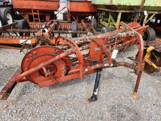 MASSEY FERGUSON MODEL 25 3PT PTO 9'6" 5 BAR HAY RAKE SN#419015633