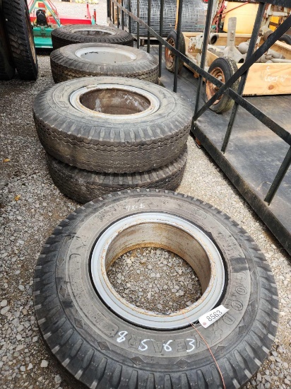 7- GOODYEAR 11.00-20 TRUCK TIREWS W/ RIMS (7X=$)