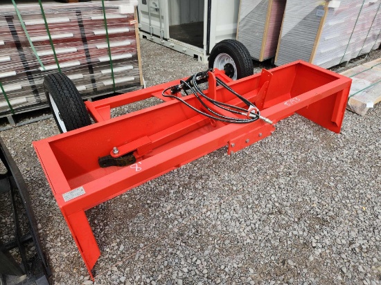 UNUSED AMERICA INDUSTRIAS MODEL F08 PULL 8' LAND LEVELER W/ CYLINDER & HOSE SN#