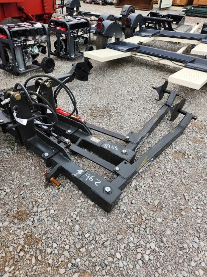 UNUSED AMERICA INDUSTRIAS BALE02 3PT HYDRAULIC BALE UNROLLER W/ CYLINDER & HOSE