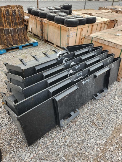 UNUSED MID STATE SKID STEER 80" LOW PROFILE BUCKET W/ TEETH