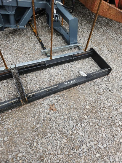 UNUSED MID STATE SKID STEER SQUARE TUBE WELD ON ADAPTOR PLATE