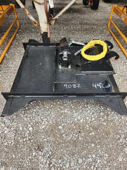 UNUSED MID STATE EXCAVATOR HYDRAULIC 44" ROTARY CUTTER W/ HOSE & FITTINGS