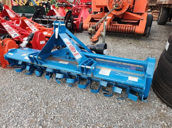 UNUSED KING KUTTER 3PT 7' ROTARY TILLER W/ SLIP CLUTCH BLUE