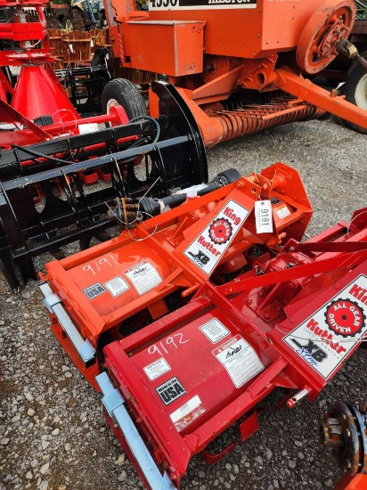 UNUSED KING KUTTER 3PT 54" XB ROTARY TILLER W/ SLIP CLUTCH ORANGE
