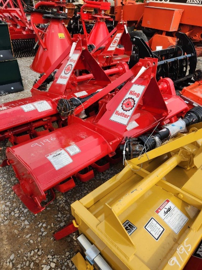 UNUSED KING KUTTER 3PT 6' ROTARY TILLER W/ SLIP CLUTCH RED