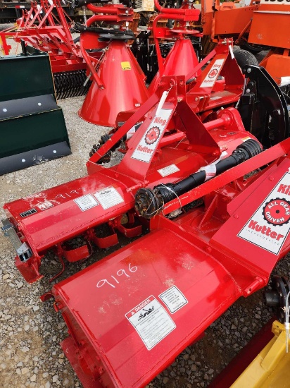 UNUSED KING KUTTER 3PT 6' ROTARY TILLER W/ SLIP CLUTCH RED