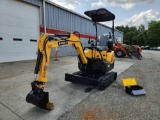 DIGGIT MODEL EM15 MINI-EXCAVATOR W/ BLADE, CANOPY, GAS ENGINE W/ 16