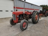 MASSEY FERGUSON NON ROPS TRACTOR W/ 3 CYLINDER PERKINS GAS, 6X2 TRANSMISSION