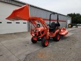 KUBOTA MODEL BX2380-4 ROPS TRACTOR W/ QA LOADER, 48