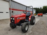 MASSEY FERGUSON MODEL 1428V-4 ROPS TRACTOR, FRONT WEIGHT BRACKET, 9X3 TRANSMISSION