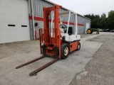 NISSAN MODEL 25B 2- STAGE 5KLBS DIESEL FORKLIFT W/ 48