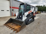 2023 BOBCAT MODEL T66 CAB, REAR WEIGHTS, A/C, HEAT, RADIO, 72