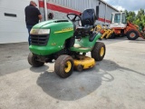 JOHN DEERE L100 LAWN TRACTOR, 17HP ENGINE W/ 42