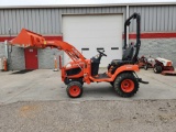 KUBOTA MODEL BX2370-4 ROPS TRACTOR, QA LOADER, 48