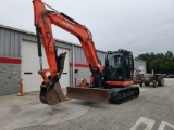 KUBOTA MODEL KX080-4S SUPER SERIES CAB EXCAVATOR W/ 18