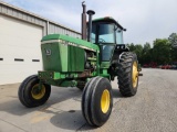 JOHN DEERE MODEL 4440 2WD CAB TRACTOR, COLD AIR, POWER QUAD TRANSMISSION, 2 SPOOL REAR