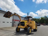 JOHN DEERE MODEL 6300 2WD ROPS TRACTOR W/CANOPY, ALAMO MID MOUNT SIDE ARM MOWER W/5' DECK, CLOCK