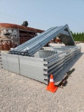 1- 24'W X 26'L X 8'T GALVANIZED BUILDING FRAME, 5 TRUSSES & 2 SIDEWALLS (MAKES A COMPLETE BUILDING)