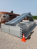 1- 24'W X 26'L X 8'T GALVANIZED BUILDING FRAME, 5 TRUSSES & 2 SIDEWALLS (MAKES A COMPLETE BUILDING)