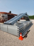 1- 24'W X 26'L X 8'T GALVANIZED BUILDING FRAME, 5 TRUSSES & 2 SIDEWALLS (MAKES A COMPLETE BUILDING)