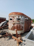 BONANZA 6'W X 14'L TRAILER W/ CUT GATE, SIDE GATE, 5K LBS ONE BRAKE AXLE, NO TITLE,