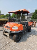 KUBOTA RTV900-4 ROPS UTILTY VEHICLE W/ HYDRAULIC DUMP, CANOPY, GRILL GUARD