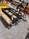 2K LBS PALLET FORK FRAME SKID STEER QUICK ATTACH (FRAME ONLY)