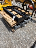 2K LBS PALLET FORK FRAME SKID STEER QUICK ATTACH (FRAME ONLY)