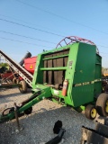 JOHN DEERE 375 ROUND BALER MECHANICAL BALE SHAPER FULL BALE ALARM - HYDRAULIC TWINE TIE