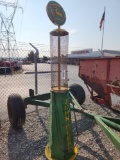 JOHN DEERE 7' METAL GAS PUMP REPLICA
