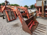 BUSHHOG 2400QT QUICK ATTACH LOADER W/ 5' BUCKET, MANURE FORKS, MOUNT KIT &