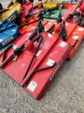 KING KUTTER UNUSED XB DUAL TAIL WHEEL 4' 3PT ROTARY CUTTER, 45HP GEARBOX, SHEARPIN (RED)