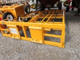 LANDHONOR MODEL HAG-12-24Q SKID STEER MOUNT HAY BALE GRAB 8 TO 10 BALE SN# HL-00182