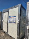 UNUSED BASTONE SINGLE MOBILE RESTROOM W/ TOILET SINK, WINDOW LIGHT 220V/110V