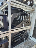 UNUSED GREATBEAR 6' SKID STEER HYDRAULIC DOUBLE CYLINDER GRAPPLE ROCK BUCKET SN#00140199