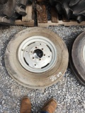 GOODYEAR 6.50-16 2 RIB TIRES W/ 6 LUG RIMS
