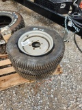 2- BRIDGESTONE 212/80D/15 TURF TIRES W/ 6 LUG RIMS (2X=$)