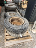 2- GOODYEAR 8.25-20 TURCK TIRES W/ RIMS (2X=$)