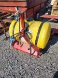 SNYDER 55 GALLON 3PT BOOMELESS SPRAYER W/ PTO PUMP & HANDGUN